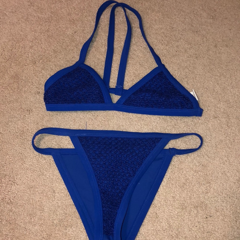 Blue bikini!